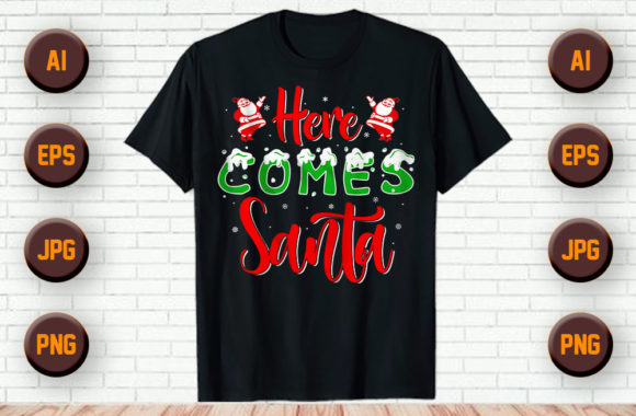 Christmas T Shirt and Mug Typography -23 Graphics Review