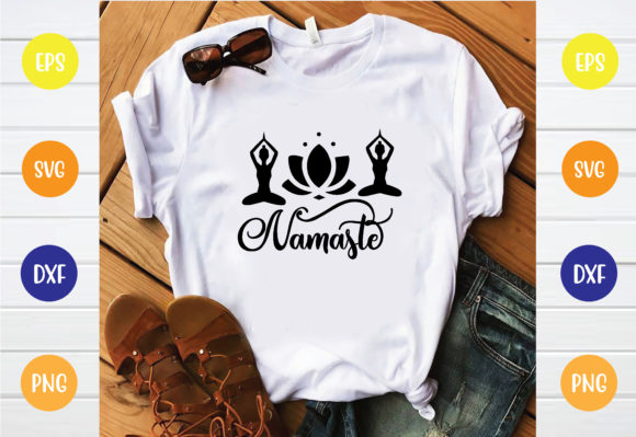 Namaste Svg Graphics for T-Shirt Designs & Branding