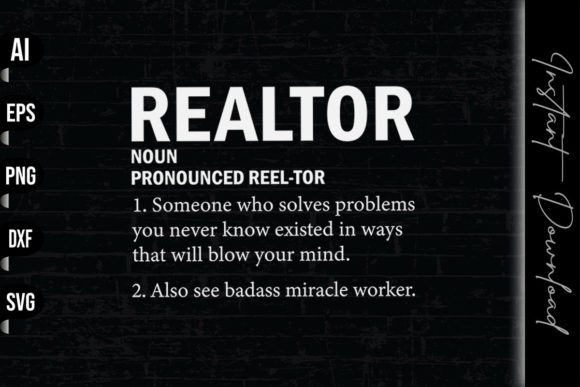 Realtor Definition Graphics & Print Templates Review